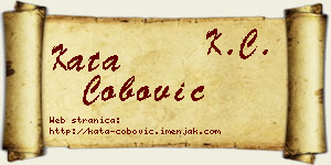 Kata Čobović vizit kartica